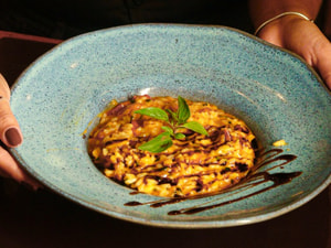 Risoto com Camaroes