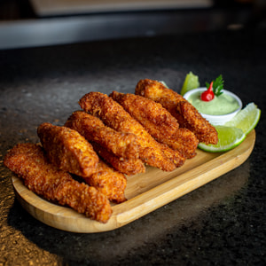 Tiras de Frango Empanadas