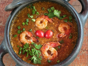 Pirao Tilapia com Camarao