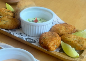 Bolinho de Bacalhau com Aipim