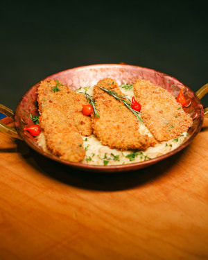 Peixe Crocante com Arroz Piemontese P/4