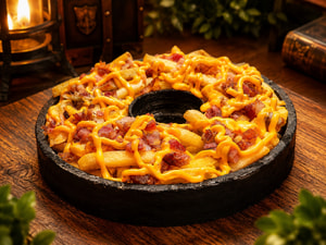 Batata com Cheddar e Bacon