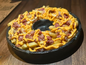 Batata com Cheddar e Bacon