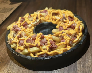 Batata com Cheddar e Bacon