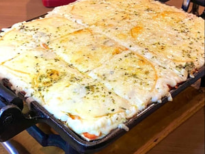 Pizza Na Chapa de Quatro Queijos