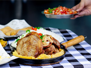 Carne Fatiada Na Brasa Cupim- Tres Pessoas