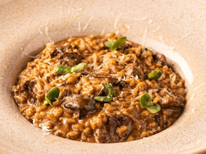 Risoto de Filé Funghi Trufado