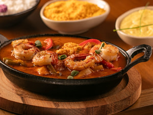 Moqueca de Pirarucu com Camarão