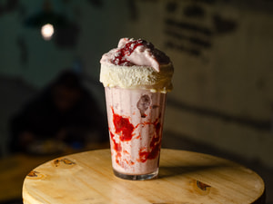 Milkshake Ninho com Morango