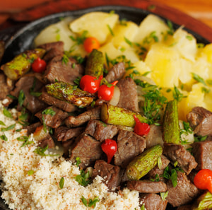 Carne de Sol com Mandioca Na Manteiga