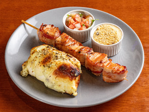 Open Espetinho de Frango com Bacon