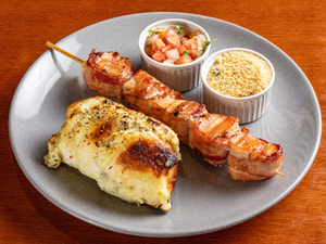 Espetinho de Frango com Bacon