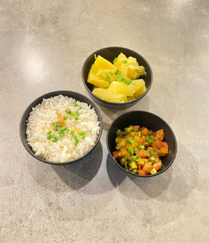 Arroz Mandioca e Vinagretchen
