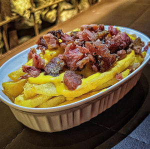 Meia Fritas Cheddar e Bacon
