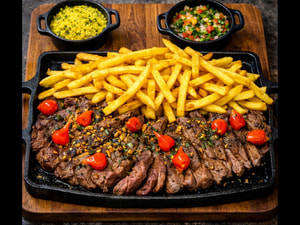 Ancho com Fritas Na Chapa