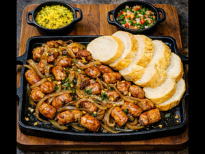 Chapa de Linguica de Frango