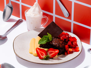Brownie com Sorvete