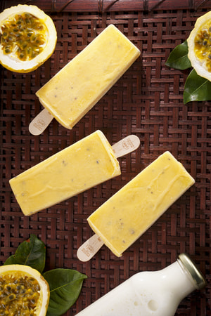 Paleta - Maracuja com Leite Condensado
