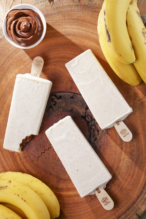 Paleta - Banana com Nutella