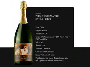 Psique Espumante Extra Brut Branco