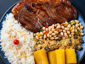 Picanha com  Feijao Tropeiro