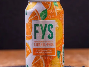 fys Refrigerante  Laranja Lata