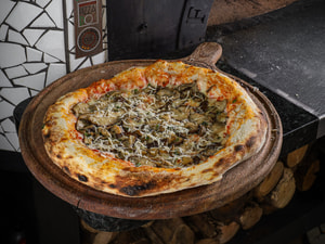Pizza Shitake Brotinho