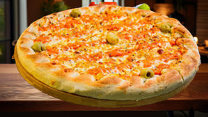 Pizza Frango com Cheddar