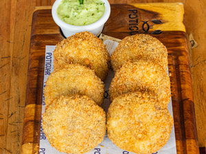 Discos de Carne com Queijo