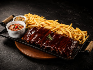 Costelinha Barbecue - Serve 3 A 4