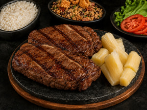 Bife Ancho Na Brasa - Serve Ate 3