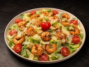 Salada Caesar Camarao Individual