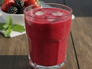 Suco de Amora e Morango Copo 300Ml