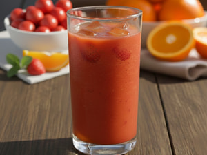 Suco Laranja com Morango (Copo)