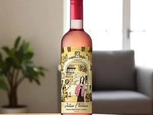 Garrafa de Vinho Rose - Julia Florista - Meio Seco